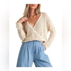 Billabong Sweet Bliss Wrap Front Sweater